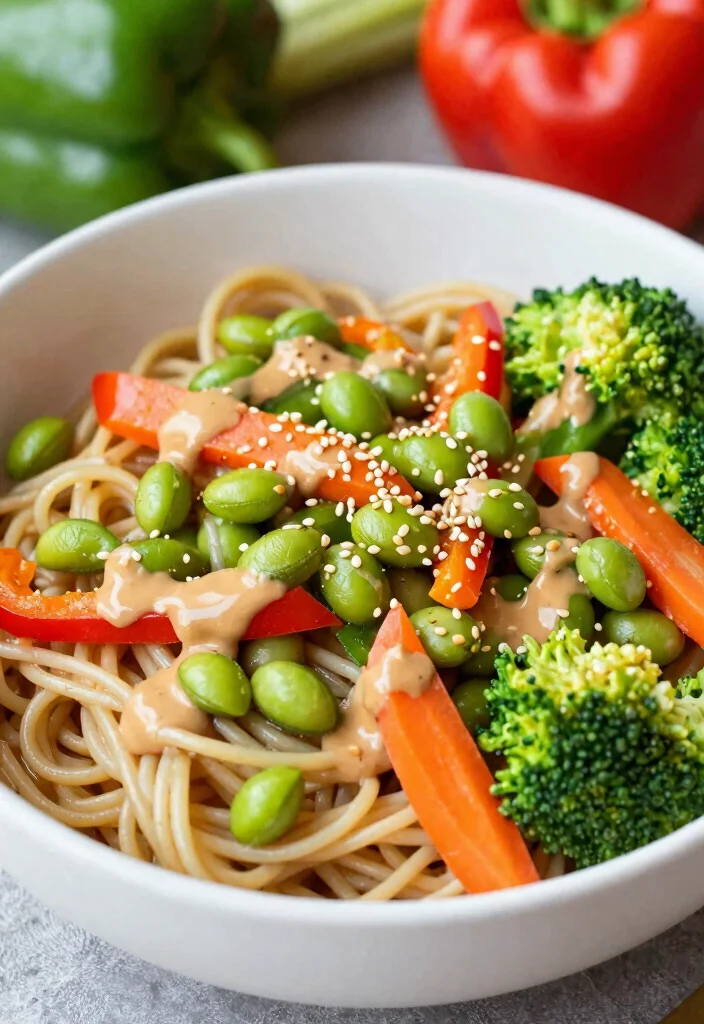 12 Healthy Noodle Recipes for Balanced Everyday Meals - 7. Edamame Noodle Bowls 1