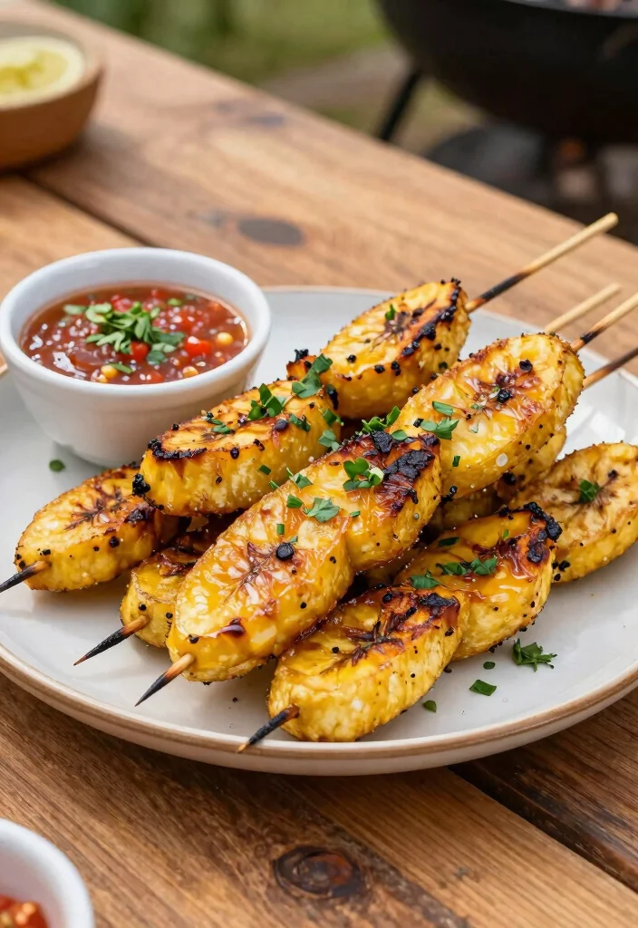 12 Healthy Plantain Recipes for Wholesome Comfort Meals - 12. Grilled Plantain Skewers 1