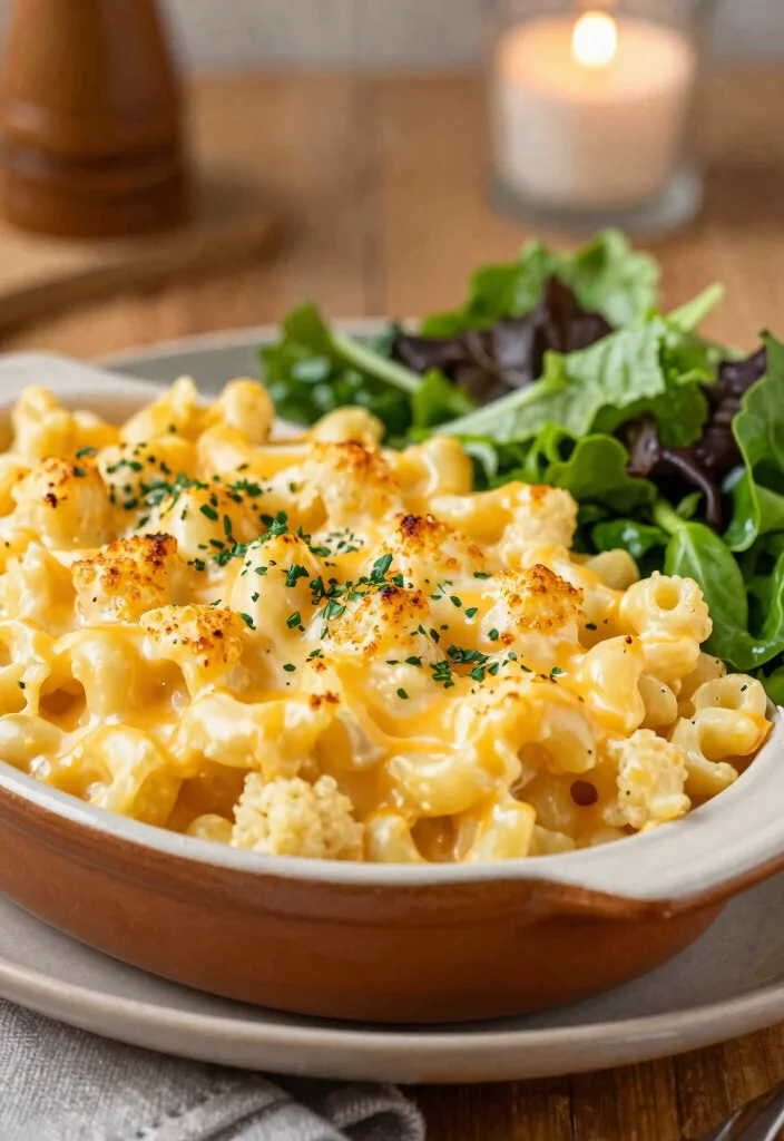 12 High Protein Keto Recipes for Filling Low Carb Meals - 10. Cauliflower Mac and Cheese 1
