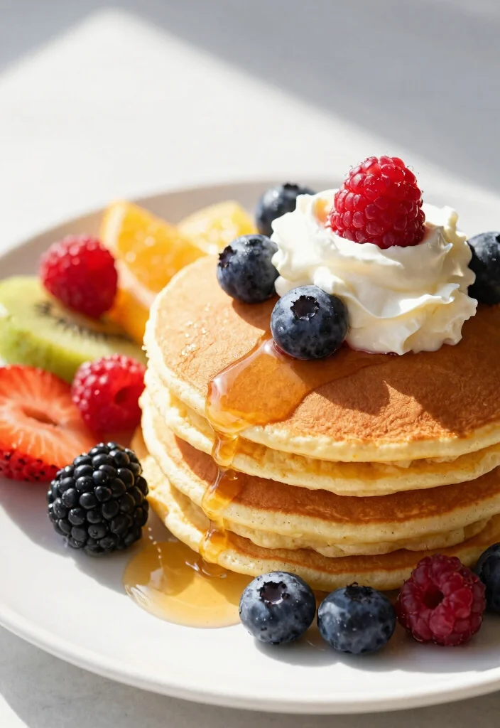 12 High Protein Keto Recipes for Filling Low Carb Meals - 5. Almond Flour Pancakes with Berries 1