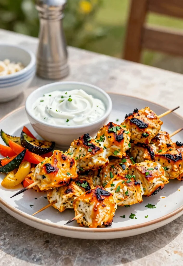 12 High Protein Keto Recipes for Filling Low Carb Meals - 9. Greek Chicken Skewers 1