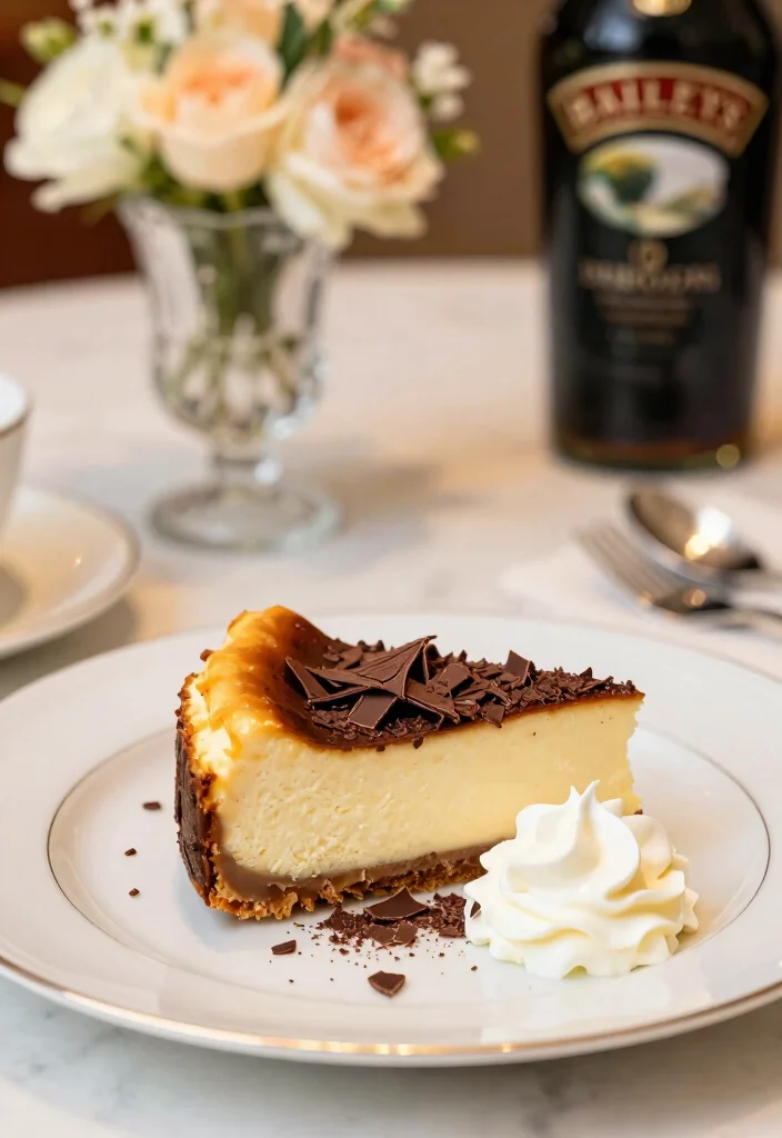 12 Irish Dessert Recipes with Classic Comfort Flavors 3. Baileys Cheesecake 0