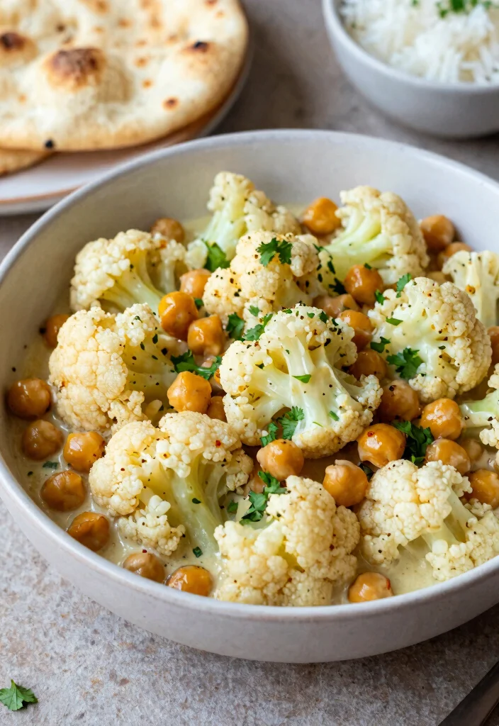 12 Iron Rich Dinner Recipes for Nourishing Meals 11. Curried Cauliflower and Chickpeas 0