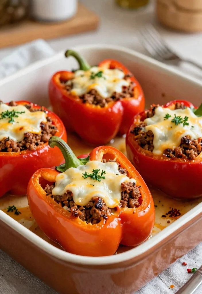 12 Keto Cajun Recipes with Bold Spicy Flavor - 8. Keto Cajun Stuffed Peppers 1