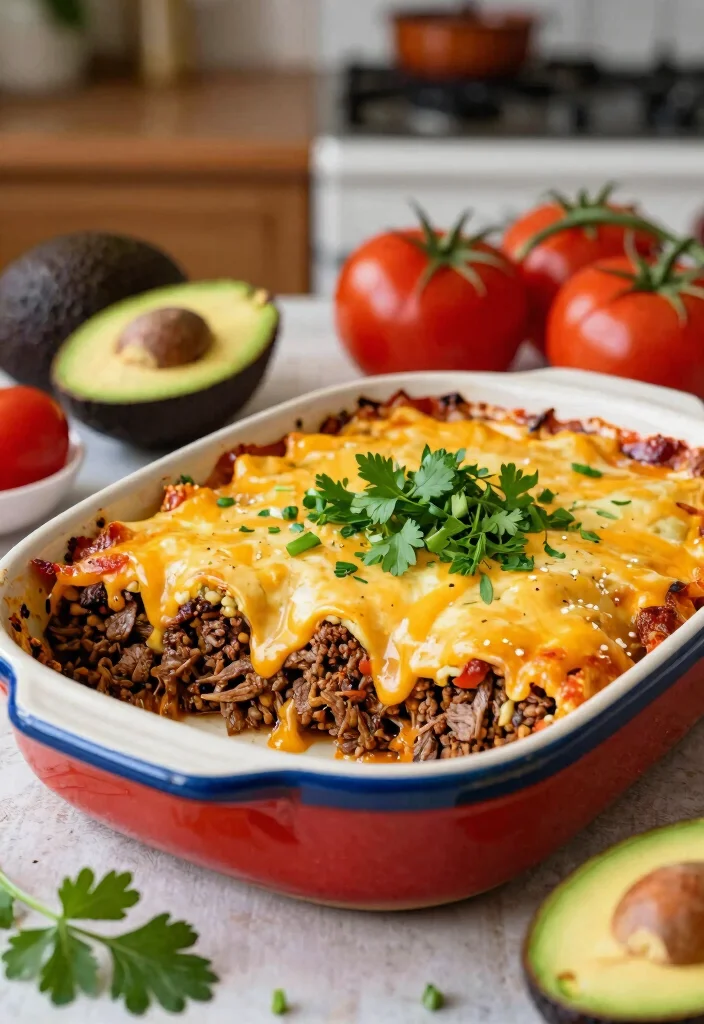 12 Keto Dinner Casserole Recipes for Easy Family Meals 4. Taco Casserole 0