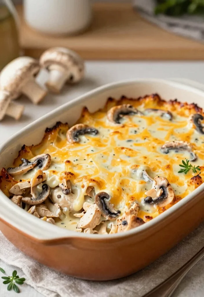 12 Keto Dinner Casserole Recipes for Easy Family Meals 6. Creamy Chicken and Mushroom Casserole 0