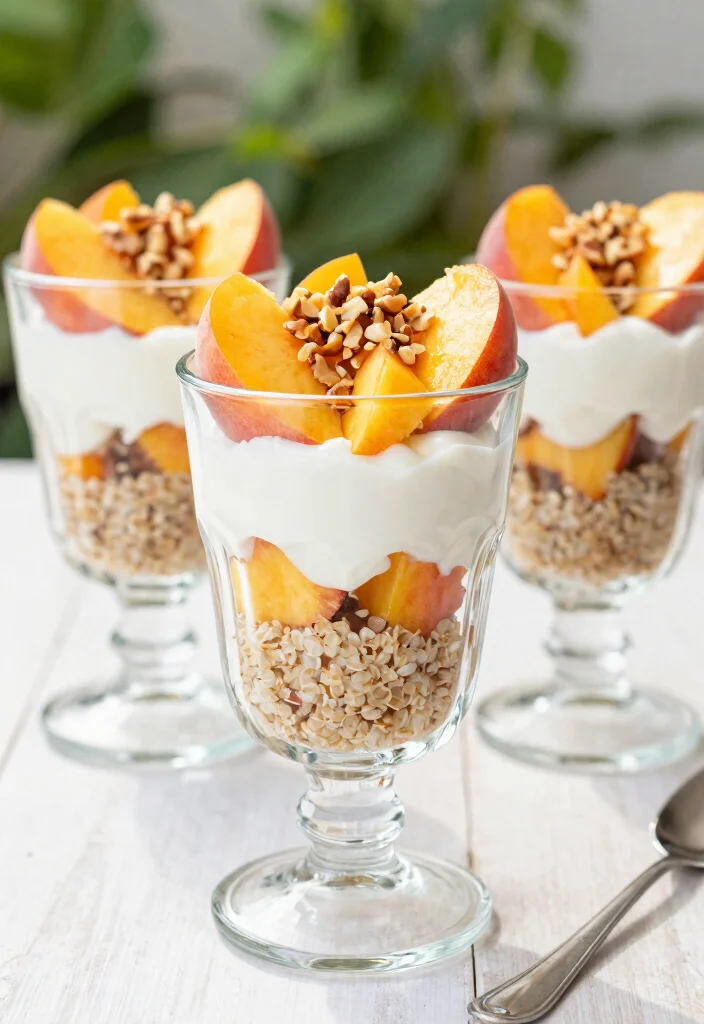 12 Peach Dinner Recipes for Sweet Savory Balance 10. Peach Parfait with Quinoa 0