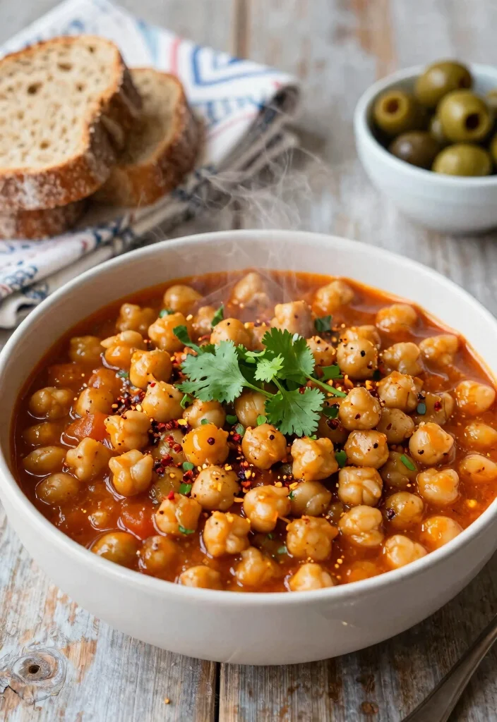 12 Savory Vegan Recipes for Hearty Plant Based Meals - 3. Spicy Chickpea Stew 1