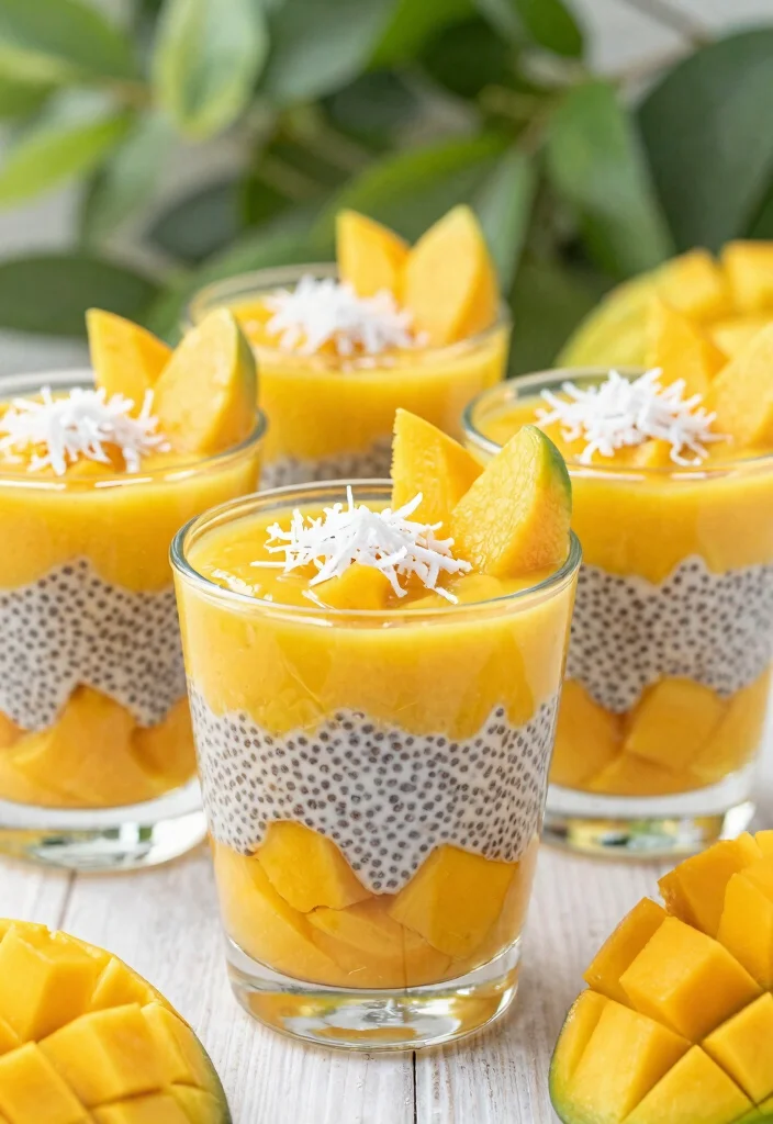 12 Summer Dessert Recipes for a Crowd That Are Easy to Serve 10. Mango Coconut Chia Pudding 0