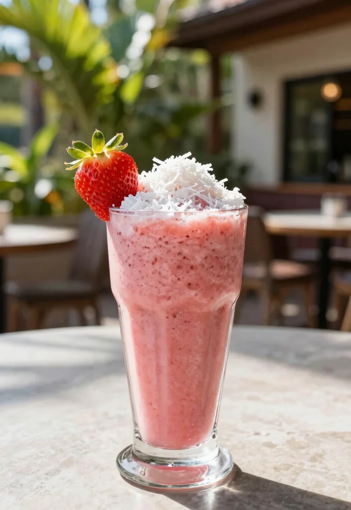 12 Vegan Protein Smoothie Recipes for Easy Fuel 7. Strawberry Coconut Bliss 0