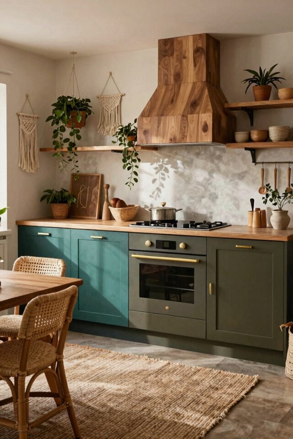 bold natural boho cabinetry statement
