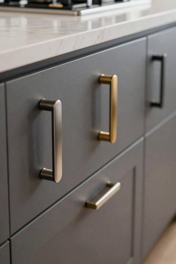 brass with matte black contrasts