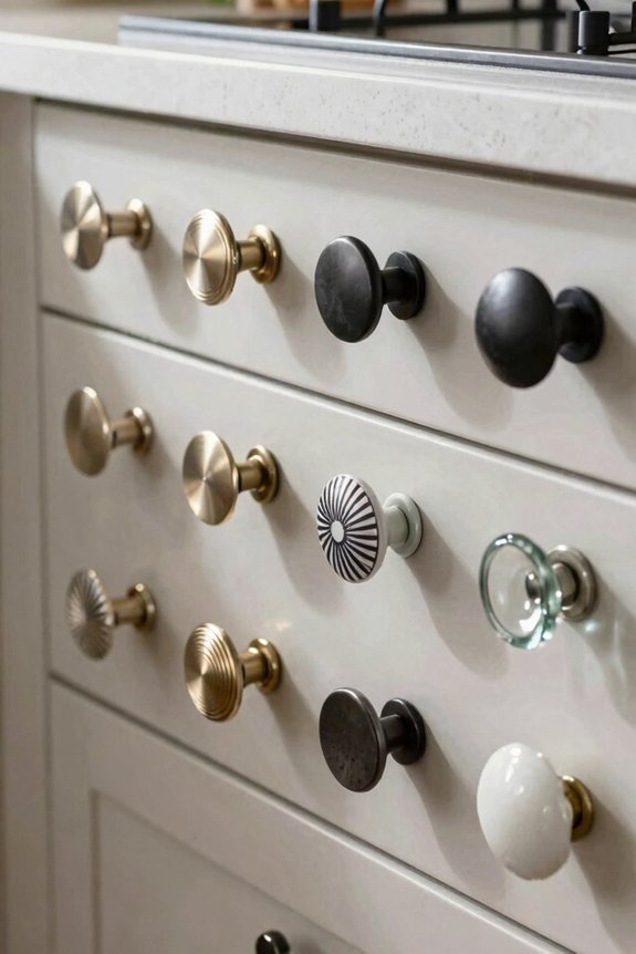 budget friendly cabinet knob makeover