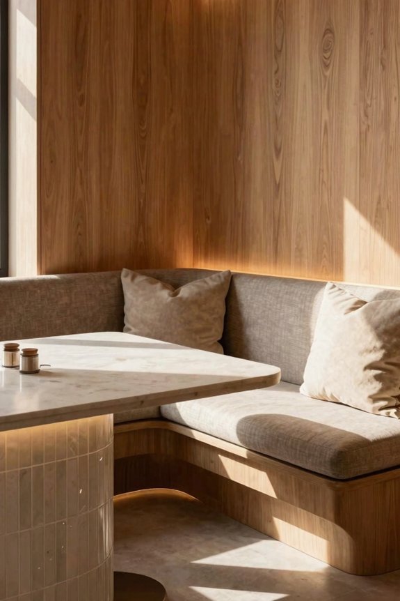 5 Dine-In Kitchen Ideas to Transform Your Space 3 built in banquettes maximize space efficiency