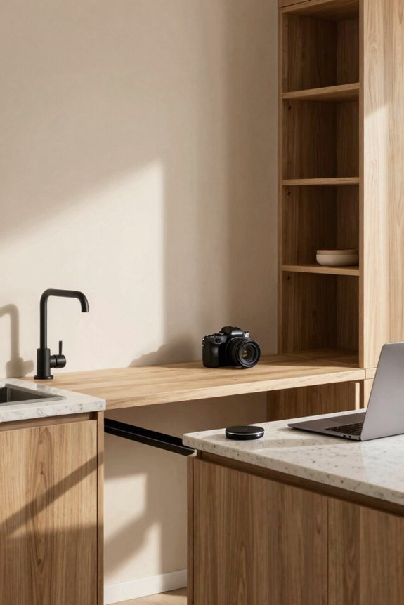 cambria desk compact storage interventions
