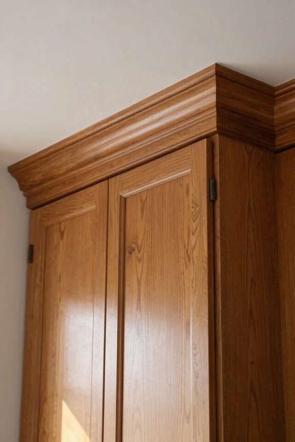 crown molding above cabinets