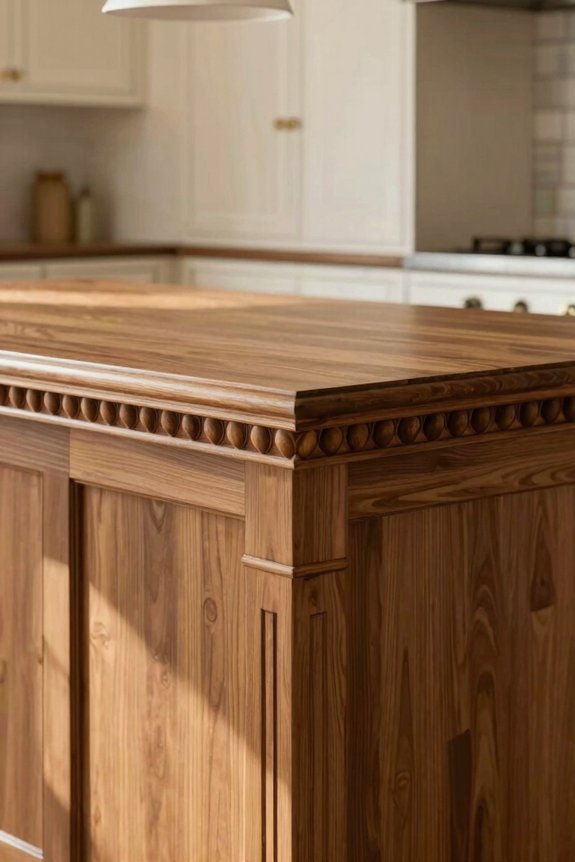 crown molding elevates island elegance