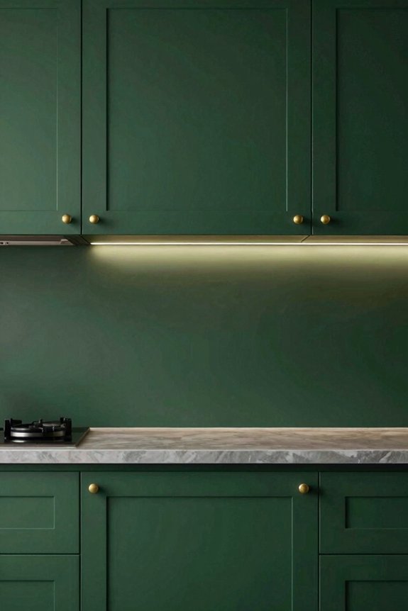 deep moody greens elevate kitchens