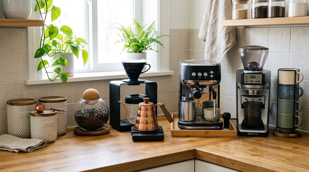 five coffee bar ideas for kitchen counter