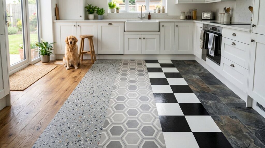 five vinyl kitchen floor ideas