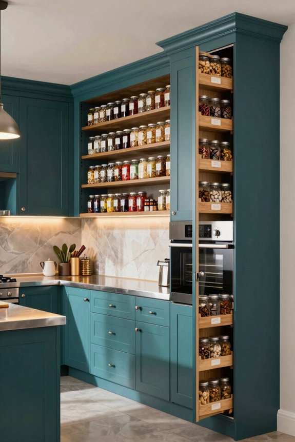 full height cabinets maximize vertical storage