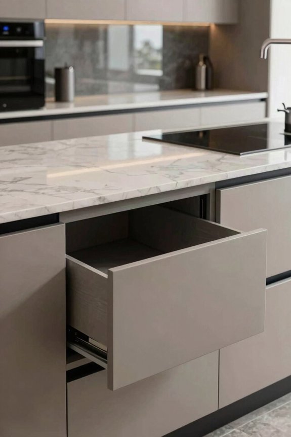 hidden storage seamless surfaces bright organization