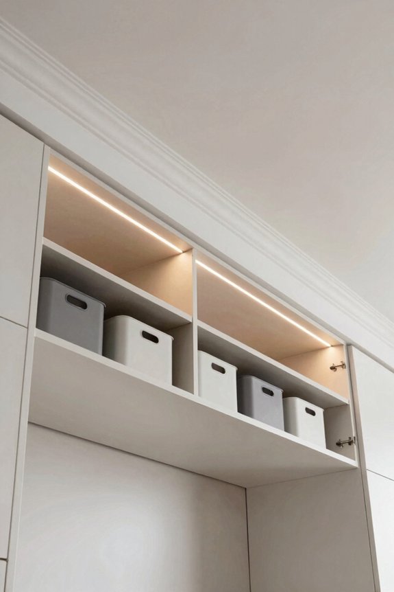 inspecting soffit reveals hidden utilities and structure