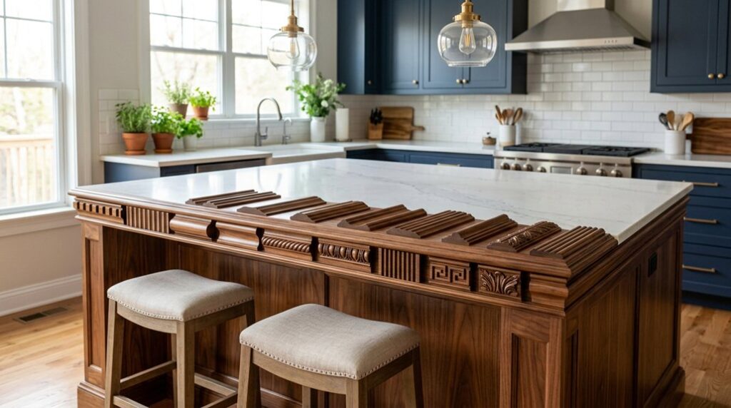 kitchen island molding styles