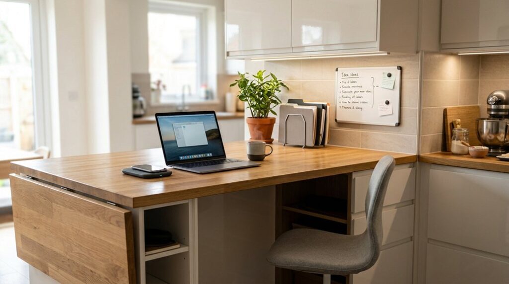 kitchen office hybrid workspace ideas