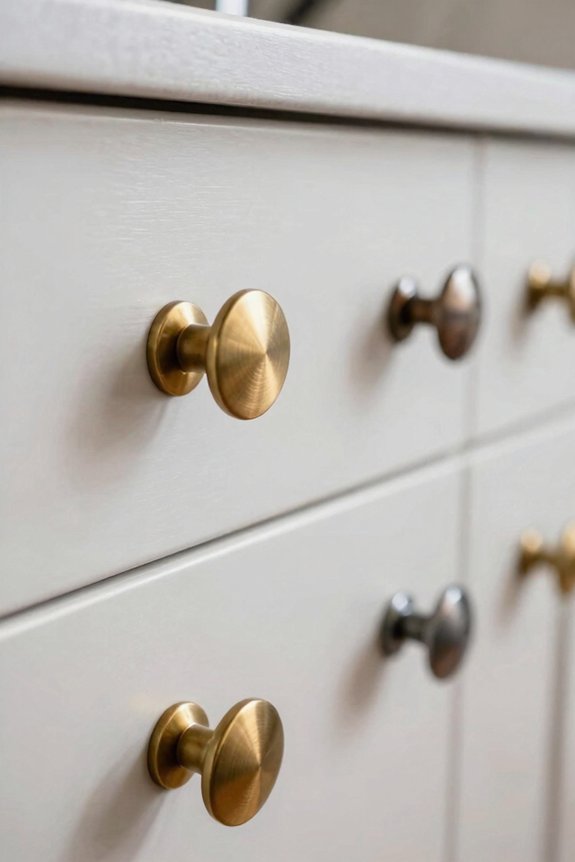 layered metals designer cabinets
