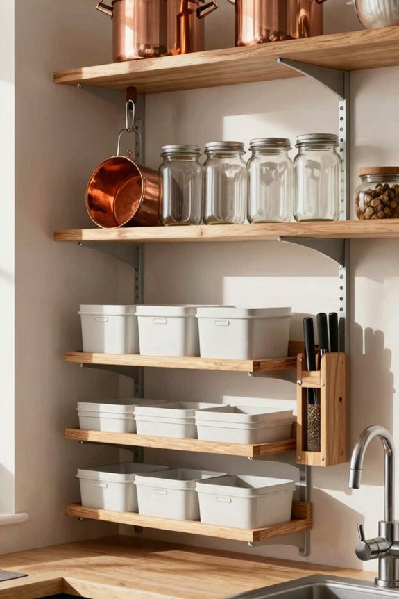 multi level shelving boosts storage efficiency