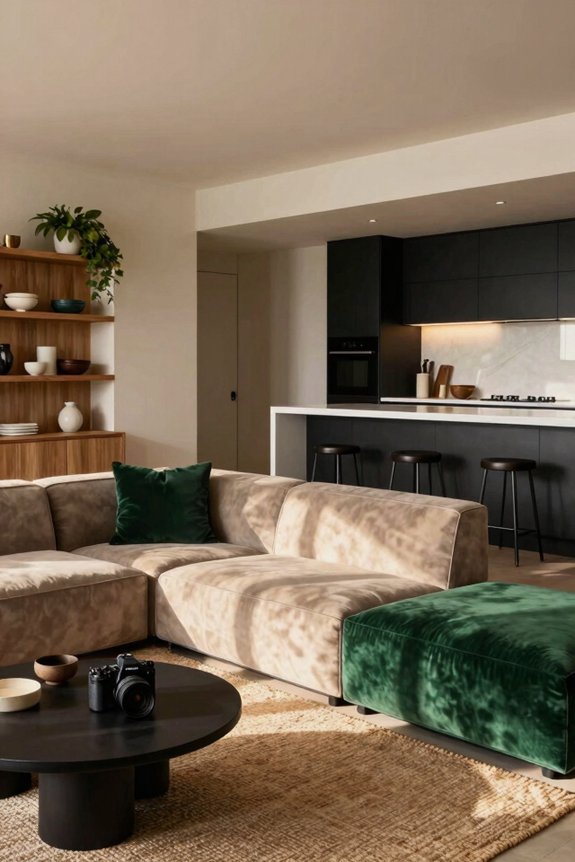 multiple zones open concept flow