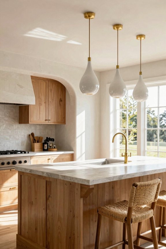 natural light with pendant lighting synergy