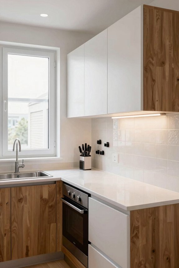 one wall kitchen for studios