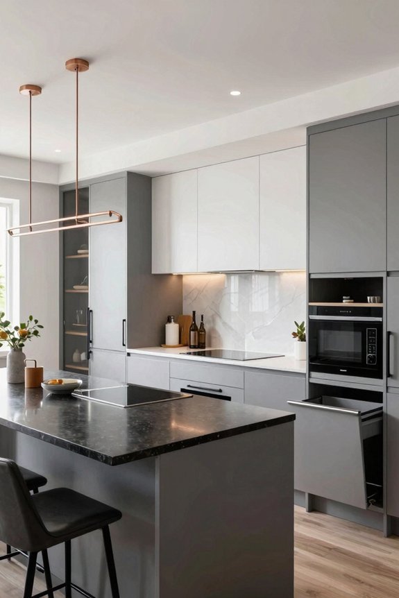 open concept kitchen social hub