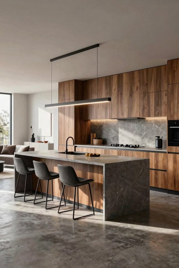 open layouts unify kitchen living spaces