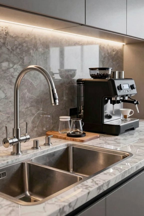pot fillers prep sinks coffee bars
