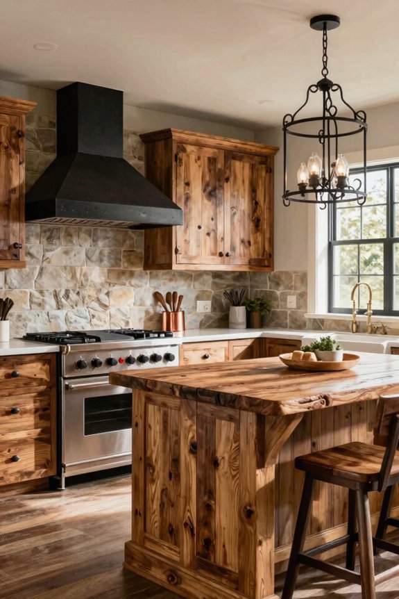 reclaimed wood wrought iron charm