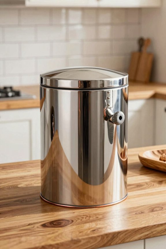 refinish trash can lasting makeover