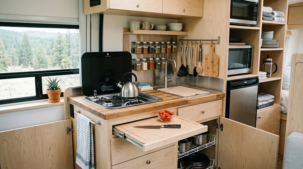 rv kitchen ideas to maximize space