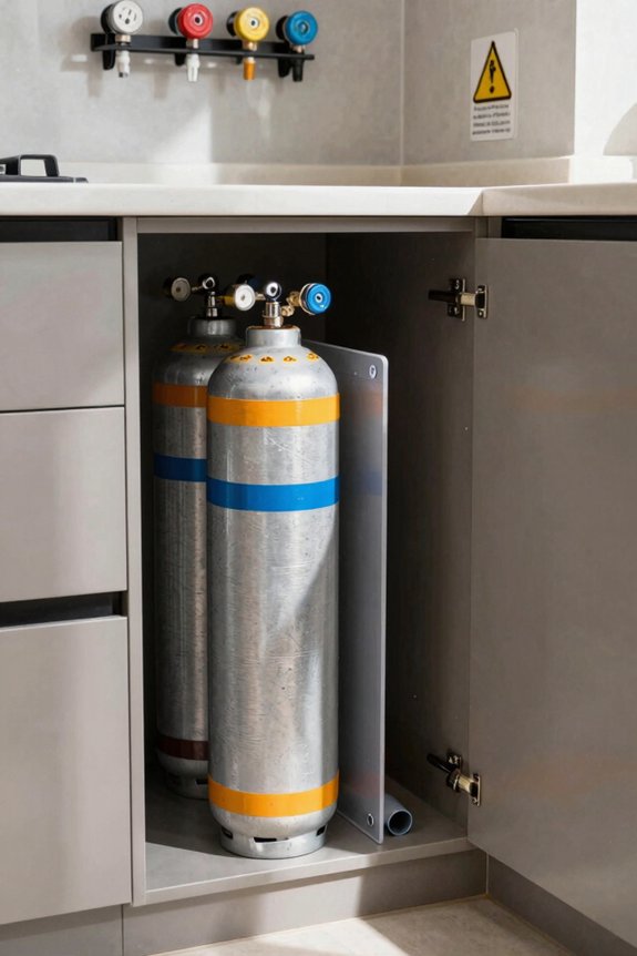 separate full from empty cylinders