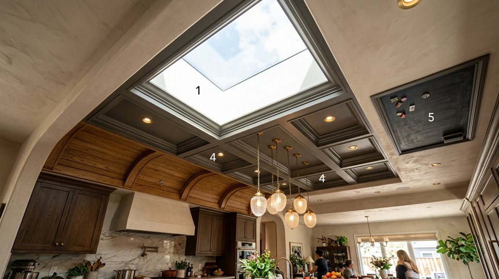 seven kitchen ceiling ideas transform space