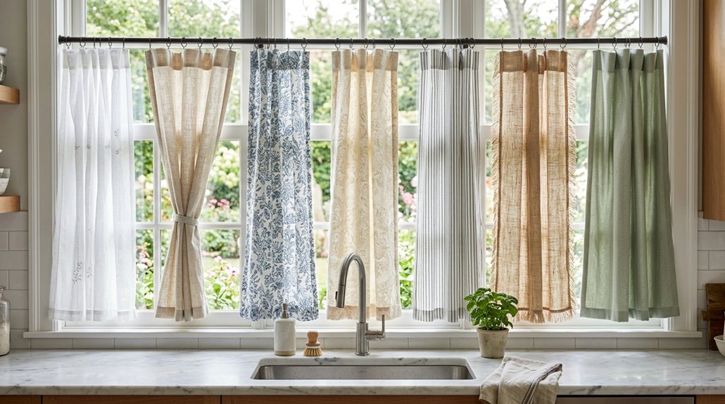 seven kitchen curtain ideas above sink