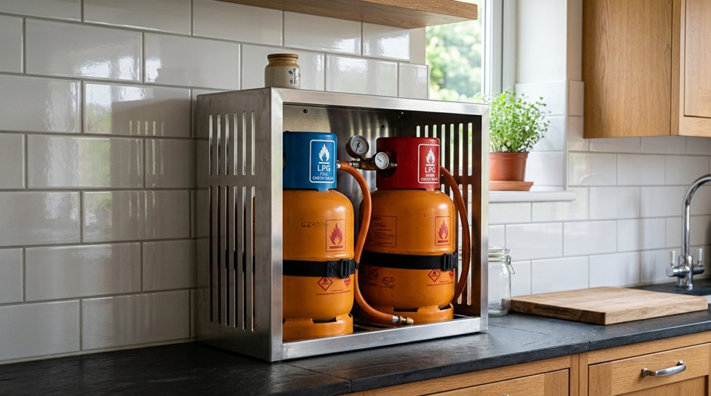 smart gas cylinder storage ideas