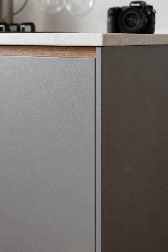 three coats light sanding matched white