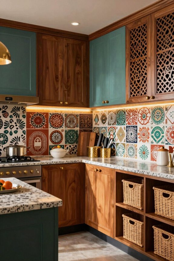 traditional motifs meet modern palettes