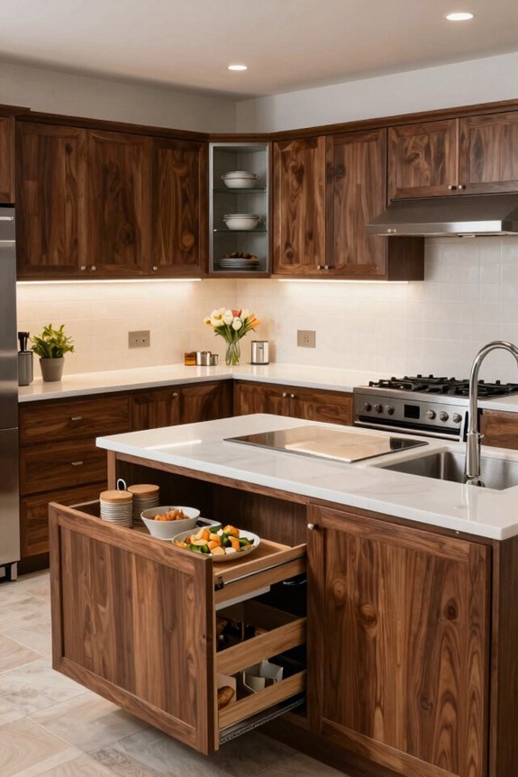 u shaped kitchen maximizes workflow and storage