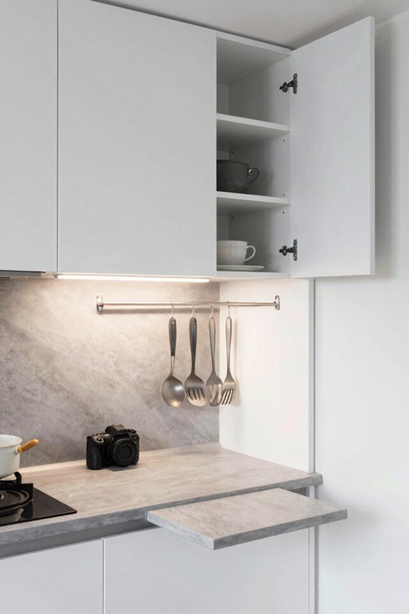 vertical wall storage solutions maximize kitchen space